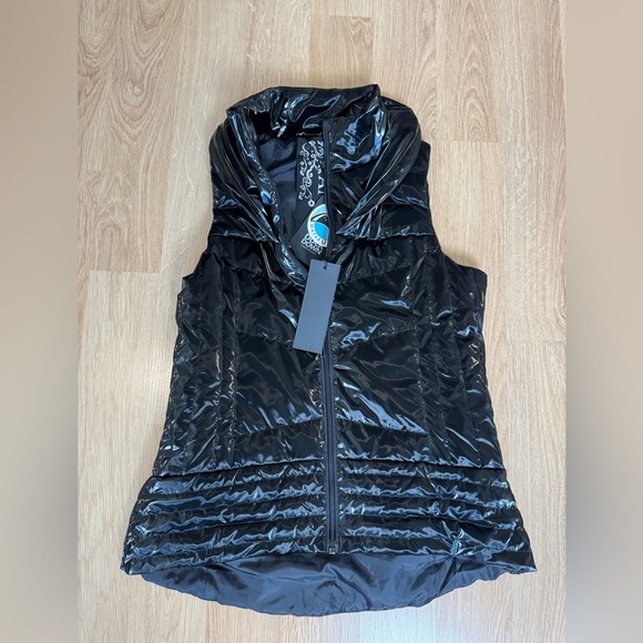 ANORAK The Stitched Fashion Puffer Vest Duck Down Feathers Waterproof Med NWT - Picture 3 of 6